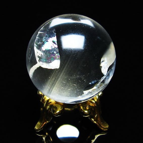 水晶 丸玉 スフィア ファントム 25mm 一点物 141-4092 | 天然石
