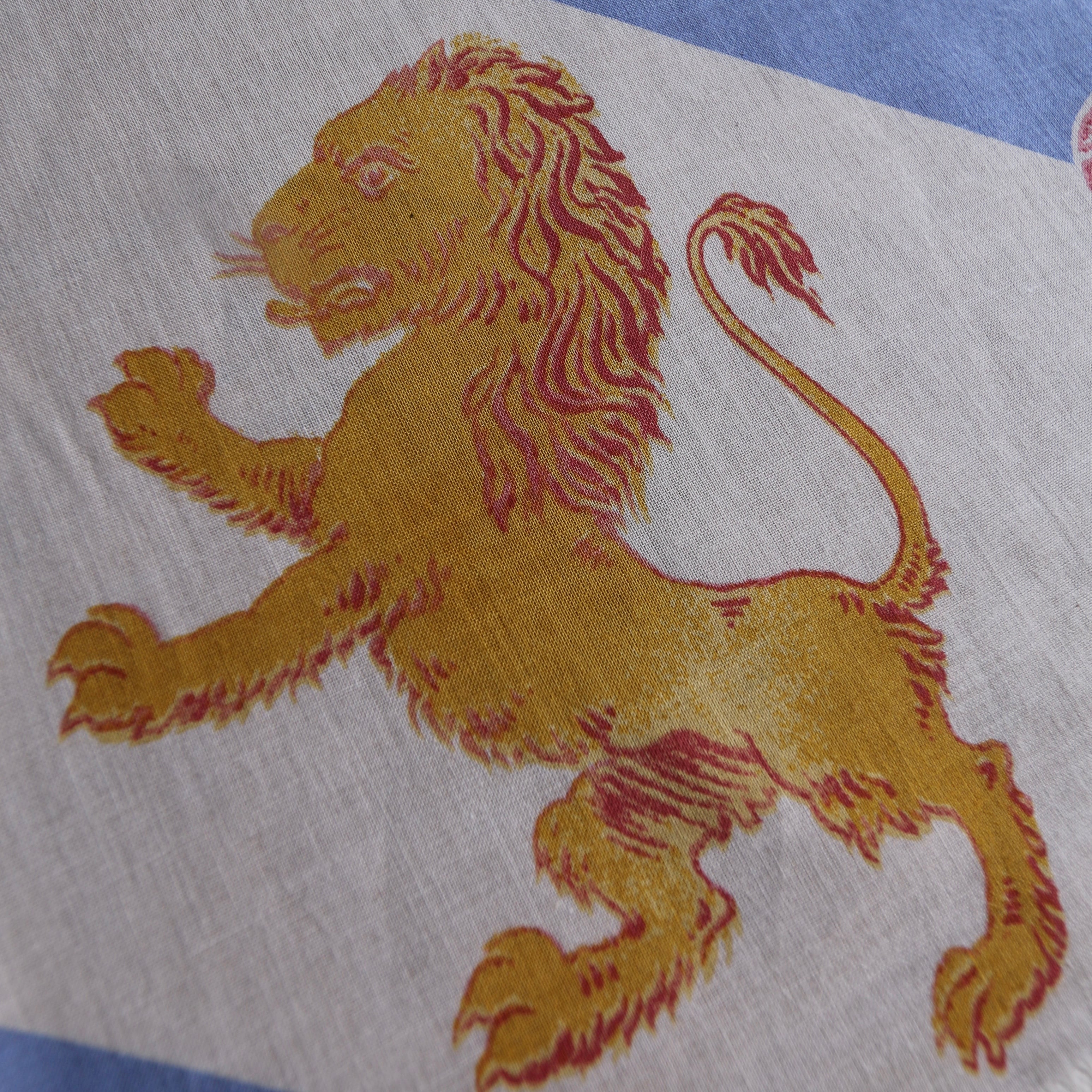 R&D.M.Co-/OLDMAN'S TAILOR #7549 C. L ROYAL LION BANDANA : Natural