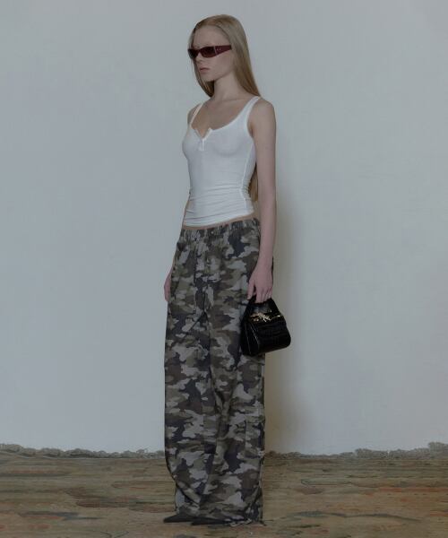 【美品】SCULPTOR Camo Linen CargoJoggerPants SCULPTOR] Camo Linen Cargo Jogger Pants Forest | もごつ