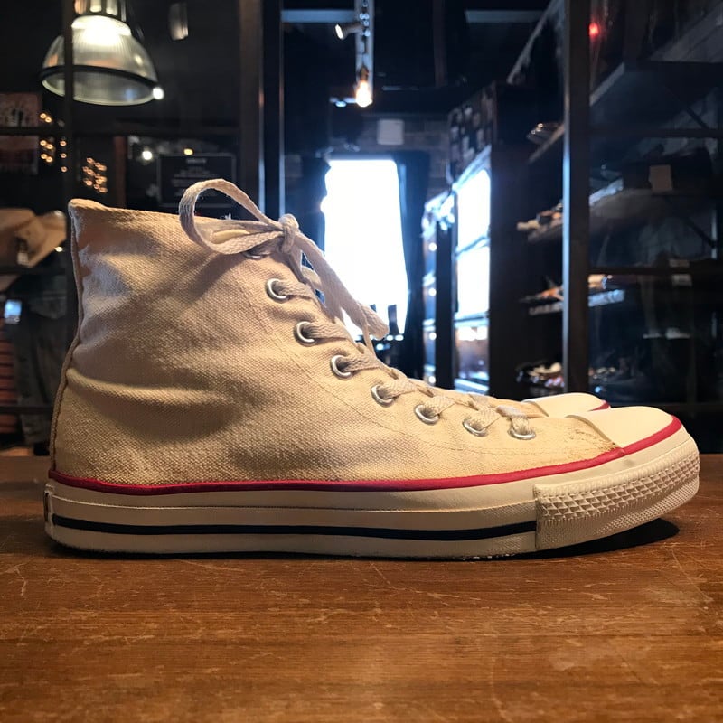 90's CONVERSE コンバース ALL STAR HI USA製 生成 オフホワイト 白 USA製 7 1/2 希少 ヴィンテージ |  agito vintage powered by BASE