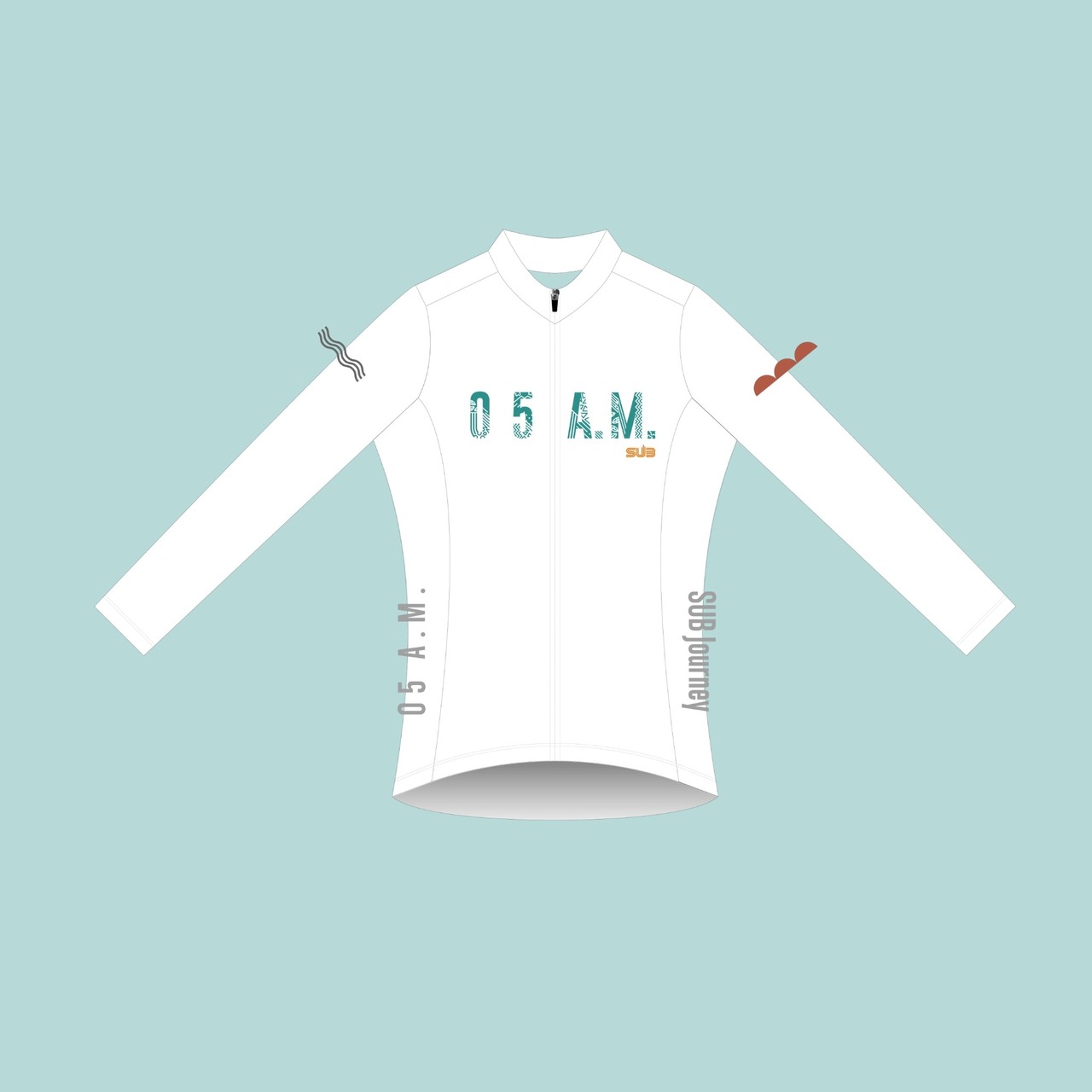 White Collection / 長袖 ホワイト✖️グリーン