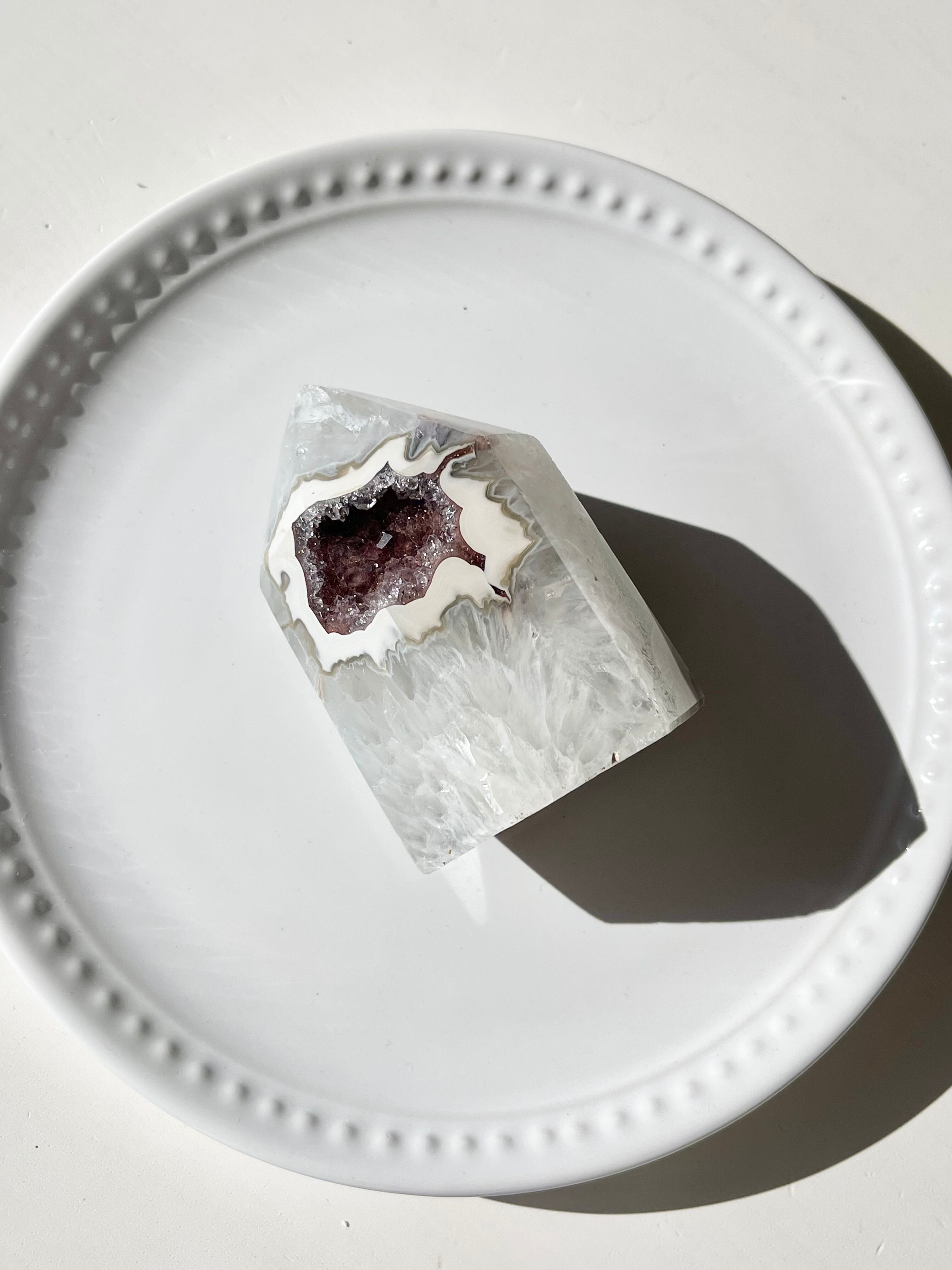 ブラジル産 アメシストアゲートタワーA