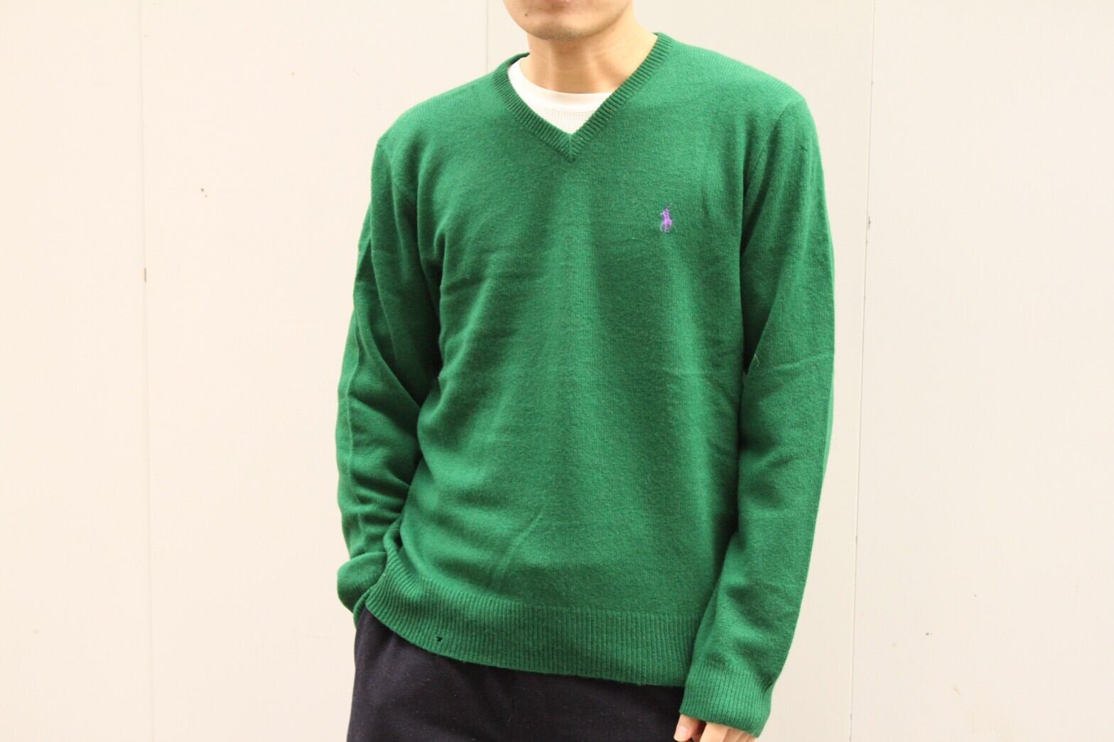90s Ralph Lauren V-neck Wool Sweater