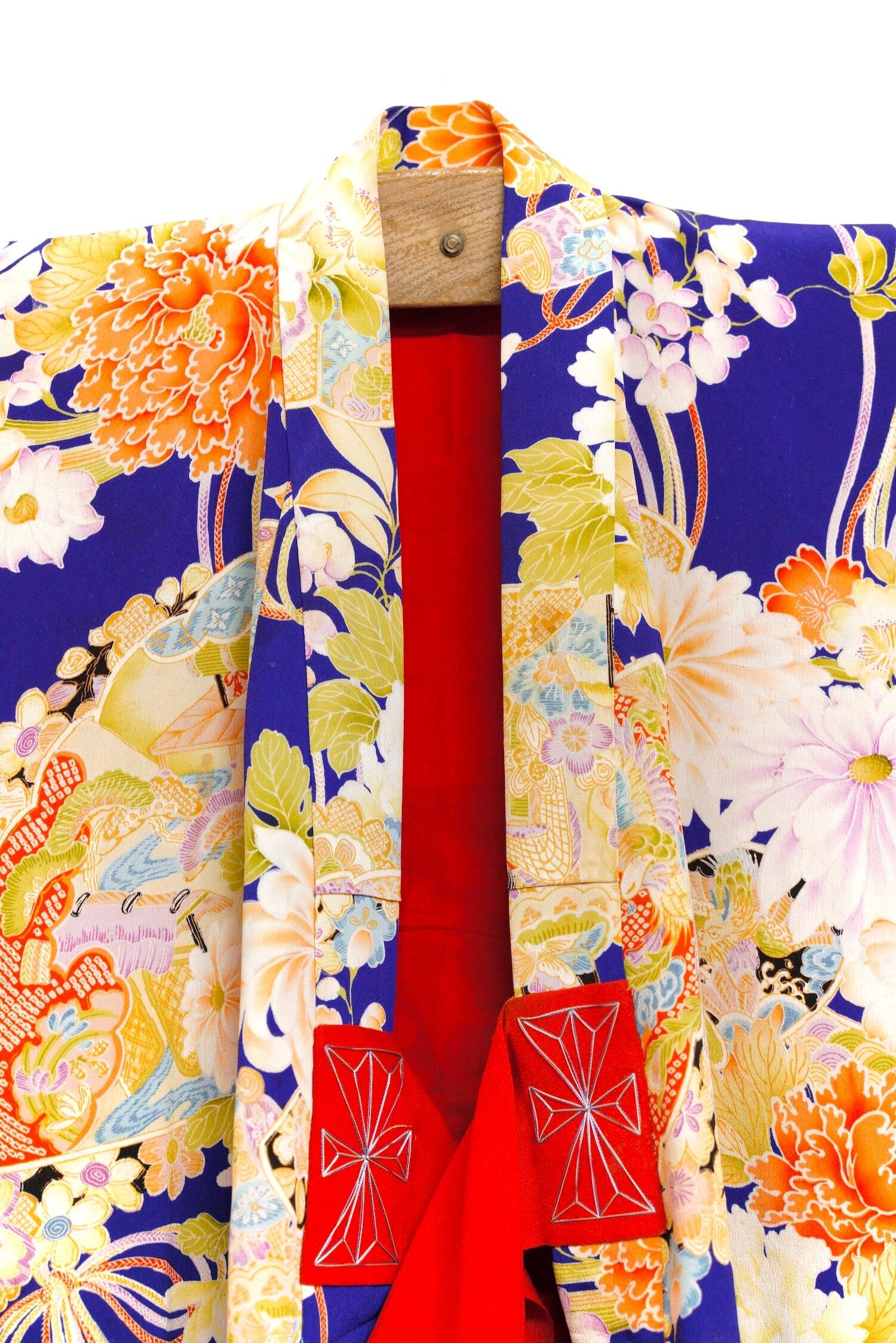 アンティーク着物 錦紗 きもの姫桜 アンティーク着物