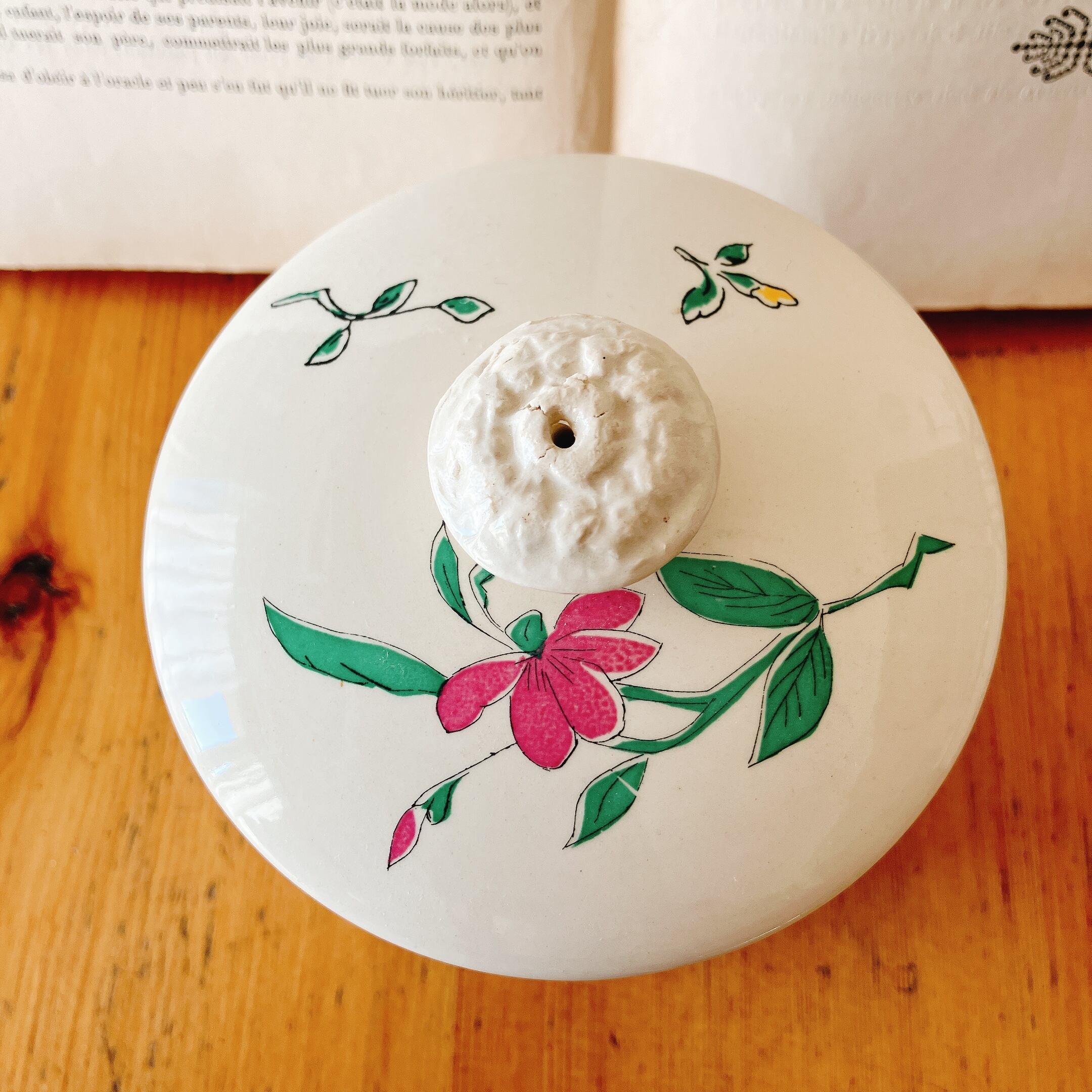 フランスアンティーク　サルグミンヌ　テリーヌポット