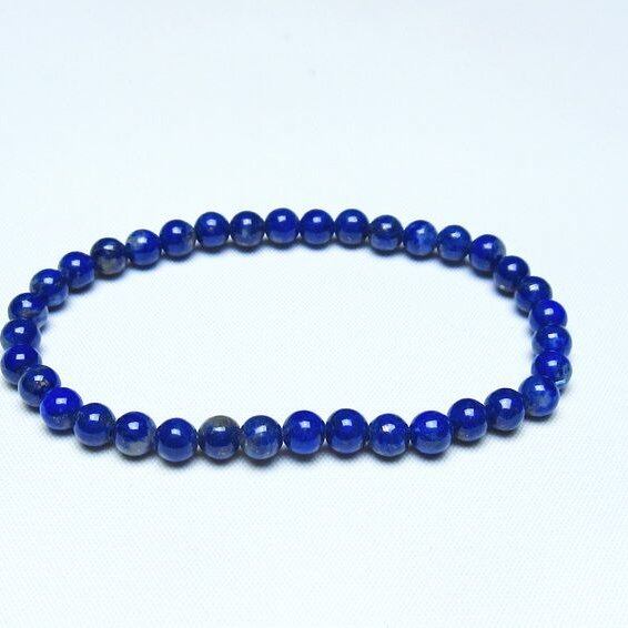 ラピスラズリ ブレスレット 5mm 一点物 メール便可 [M便 1/10] 111-48290