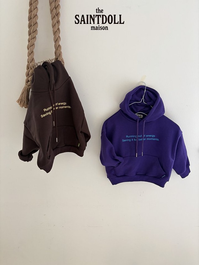 【取寄】saint doll｜running hood sweatshirt｜ランニングフードスウェット｜S-JL｜kids&jr｜26 autumn