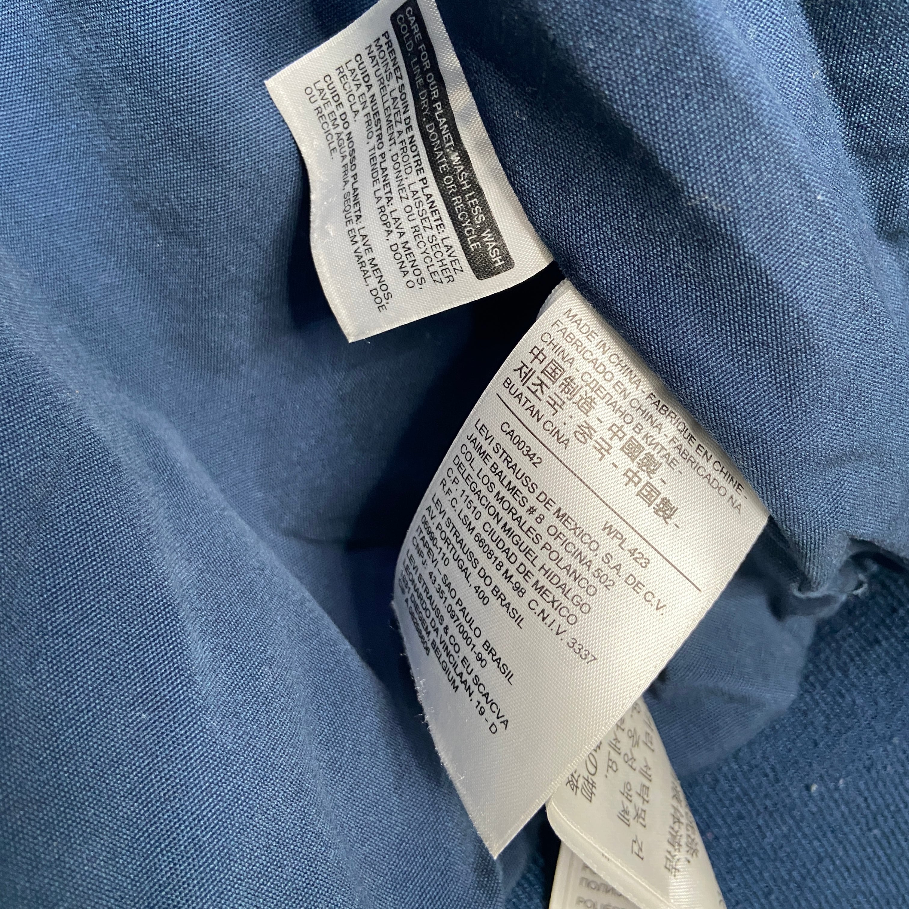 00s Levi's シルバータブ デニムスタジャン バーシティジャケット S