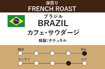 【ブラジル】カフェ・サウダージ(深煎り)
