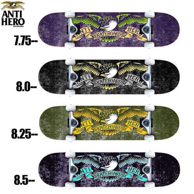 ANTIHERO MISREGISTRATION COPLETE 7.75 8.0 8.25 8.5 inch Skateboard アンチヒーロー  アンタイヒーロー コンプリート デッキ スケボー スケートボード 完成品 | crass