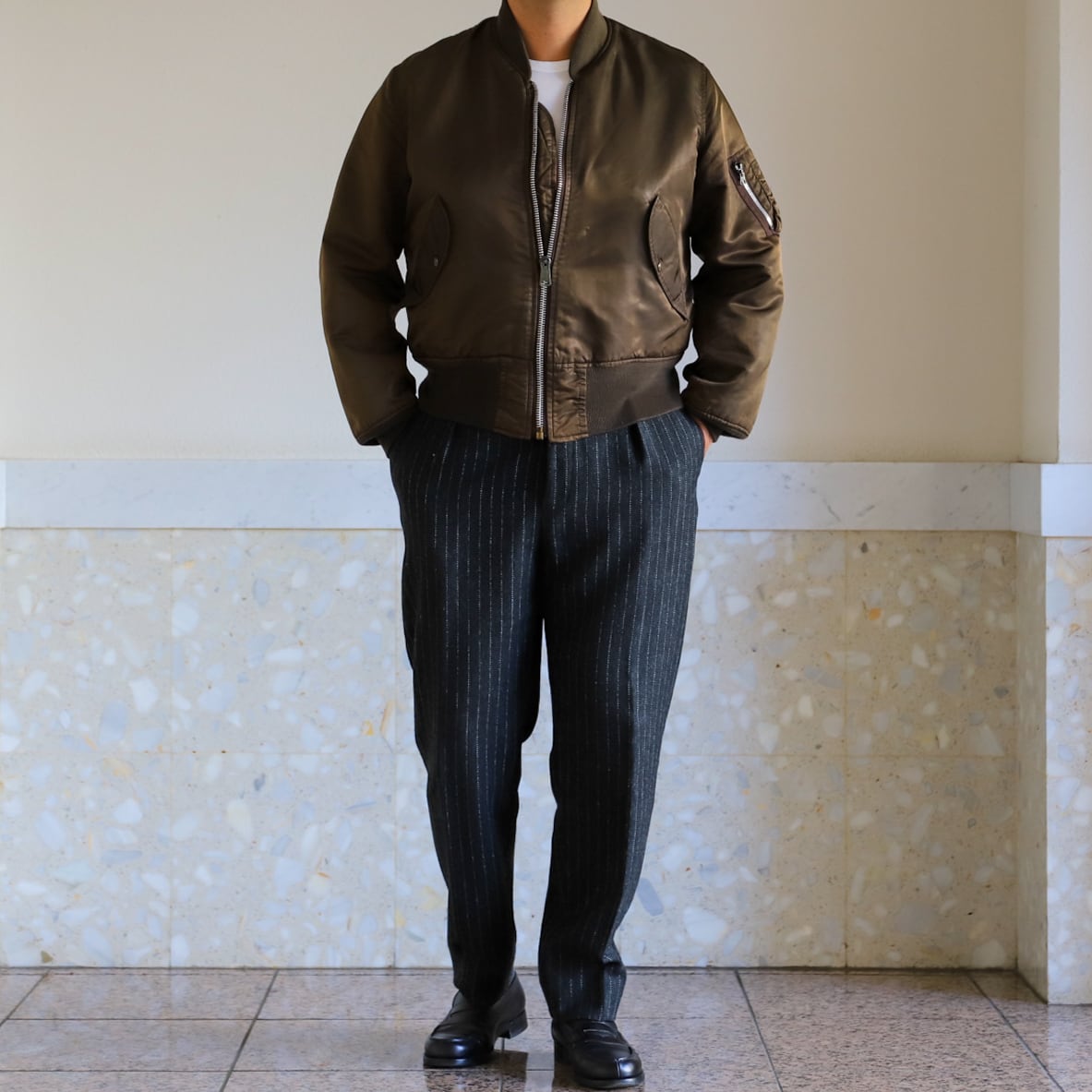 美品】70s U.S AIR FORCE TYPE MA-1 Vintage Flight Jacket Special