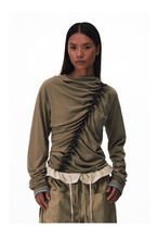 CONP Drawstring Long Sleeve Top