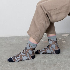 TRICOTÉ / 【23-25cm】flower lame socks TR51SO005