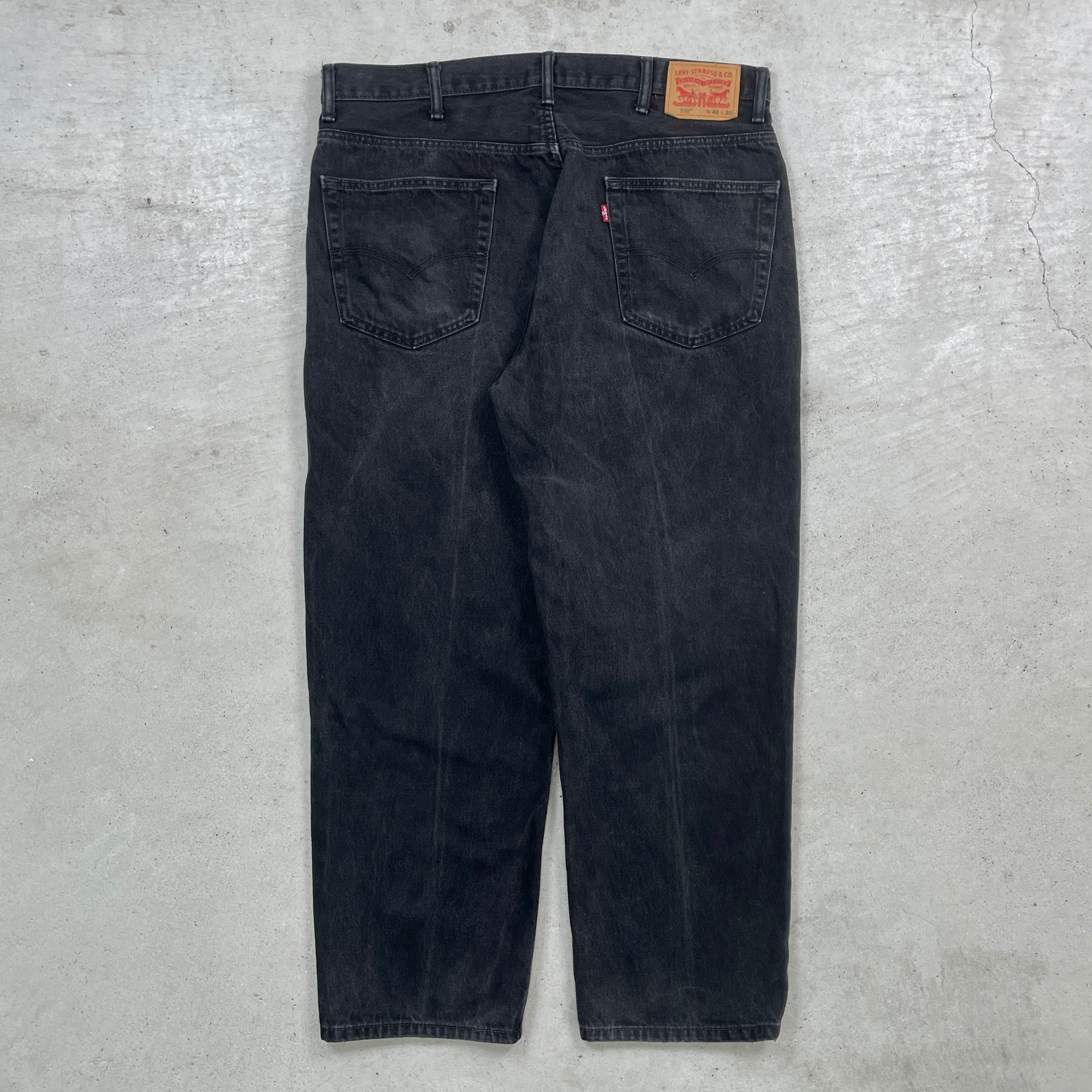 Levi's リーバイス 550 ブラックデニムパンツ メンズW40 古着 ビッグ