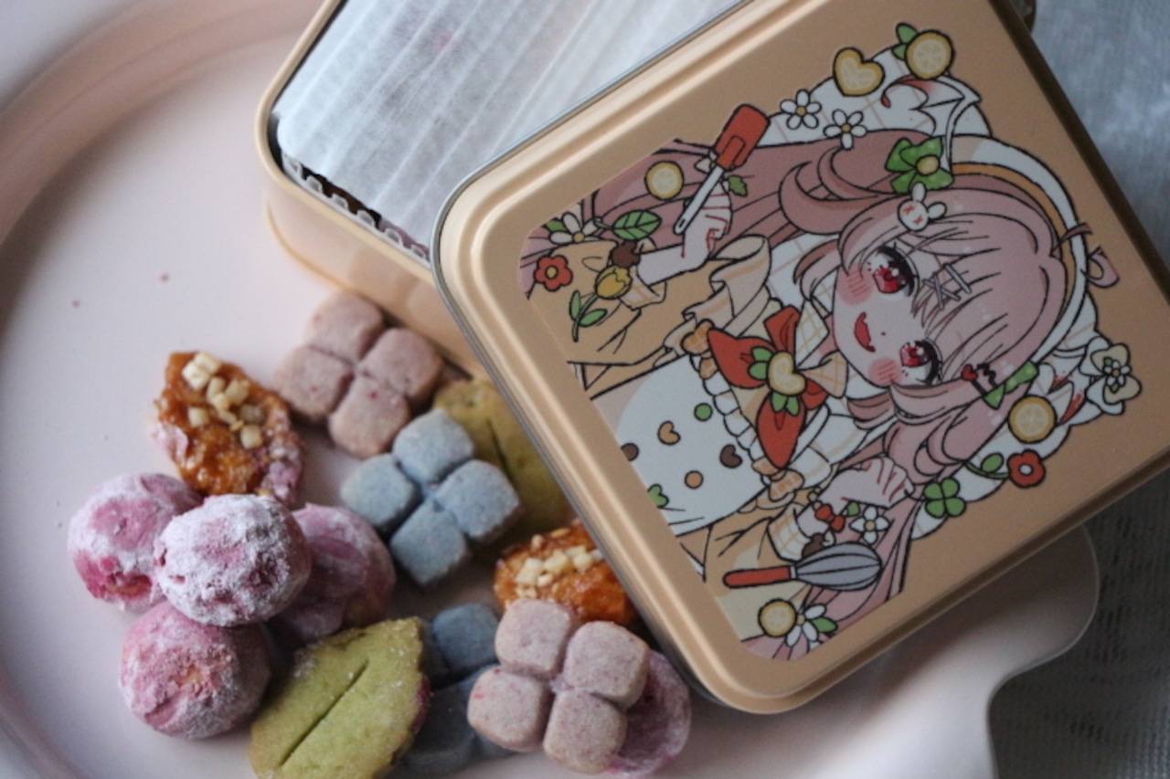 あまやどりうさぎのブルーベリークッキー缶