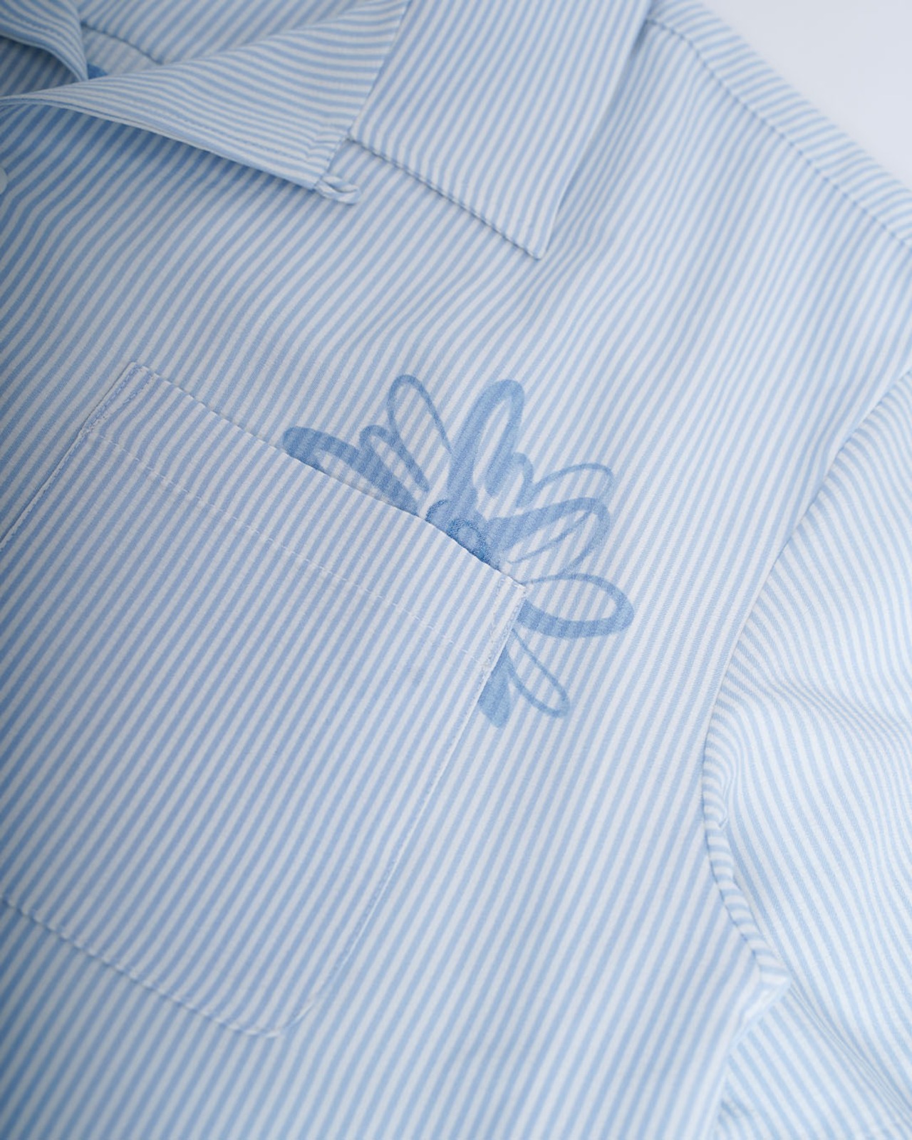 【SUNS】Suns EMBROIDERY SEERSUCKER OPEN COLLAR SHIRTS［RSS028］
