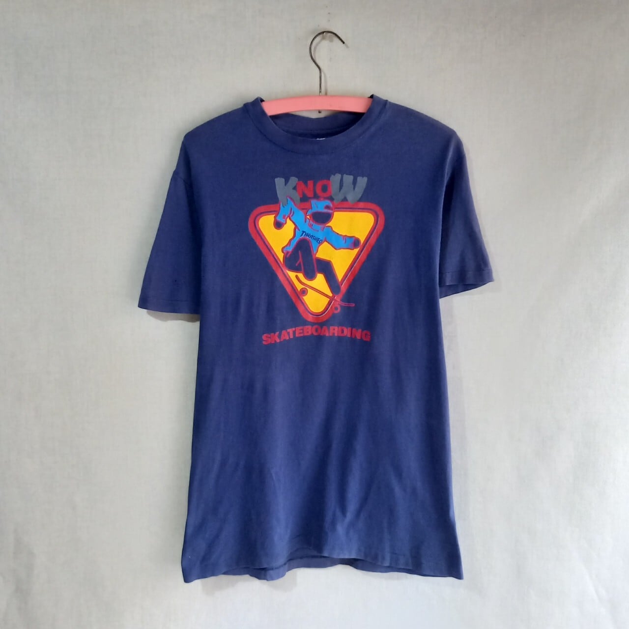 80s～ THRASHER KNOW (NO) SKATEBORARDING Tシャツ Sサイズ  