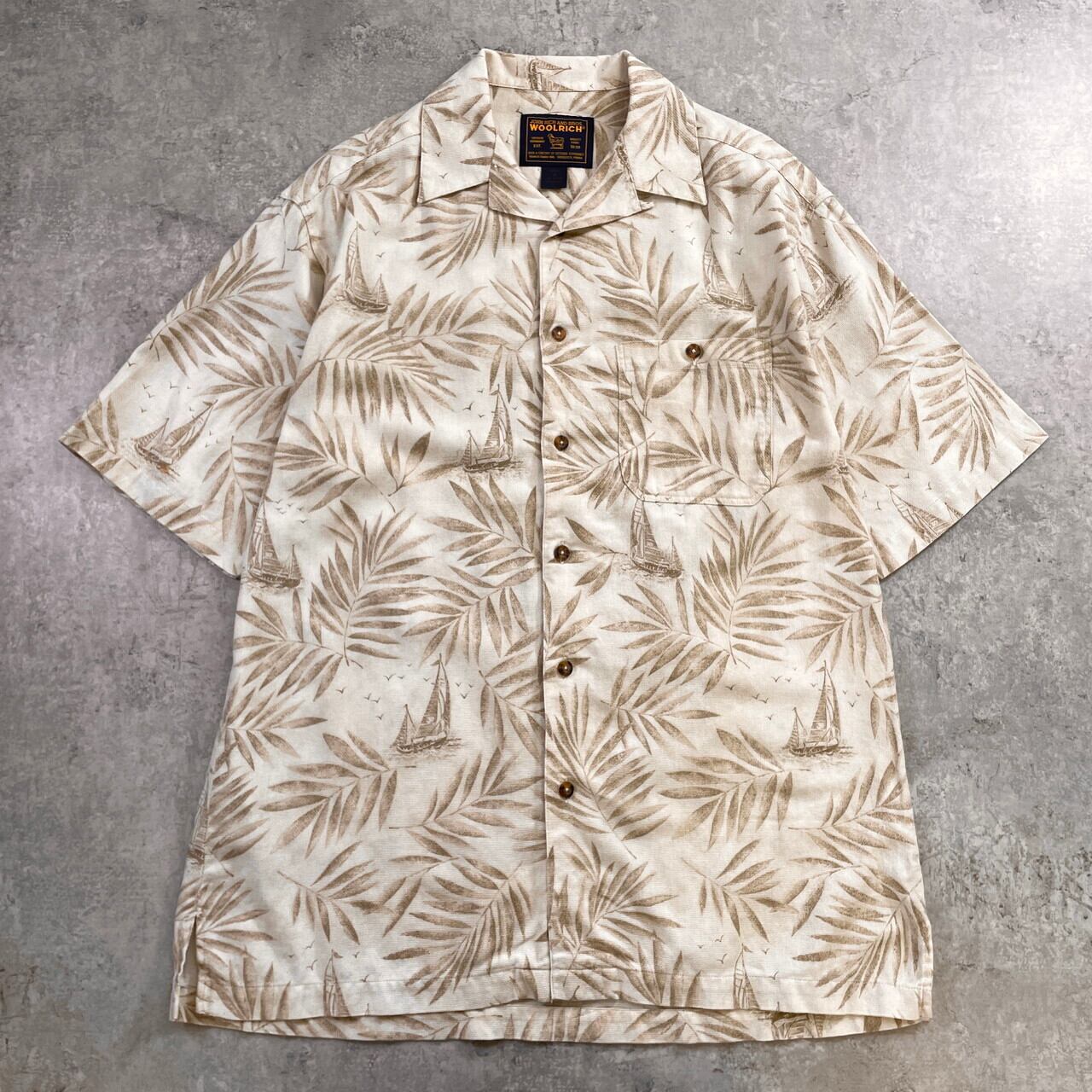 90年代 Woolrich ウールリッチ ジョンリッチ＆ブロス 総柄 開襟 アロハ