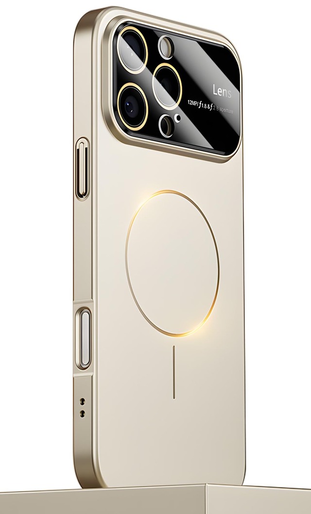 YUZOR 「極薄」 iPhone 16 Pro ケース 超薄型 Magsafe対応 いphone16Pro ケース レンズを完全に覆う一体型設計 ストラップホール付き アイフォン アイホン (iPhone16Pro チタン) CB-da-16Pro-tai