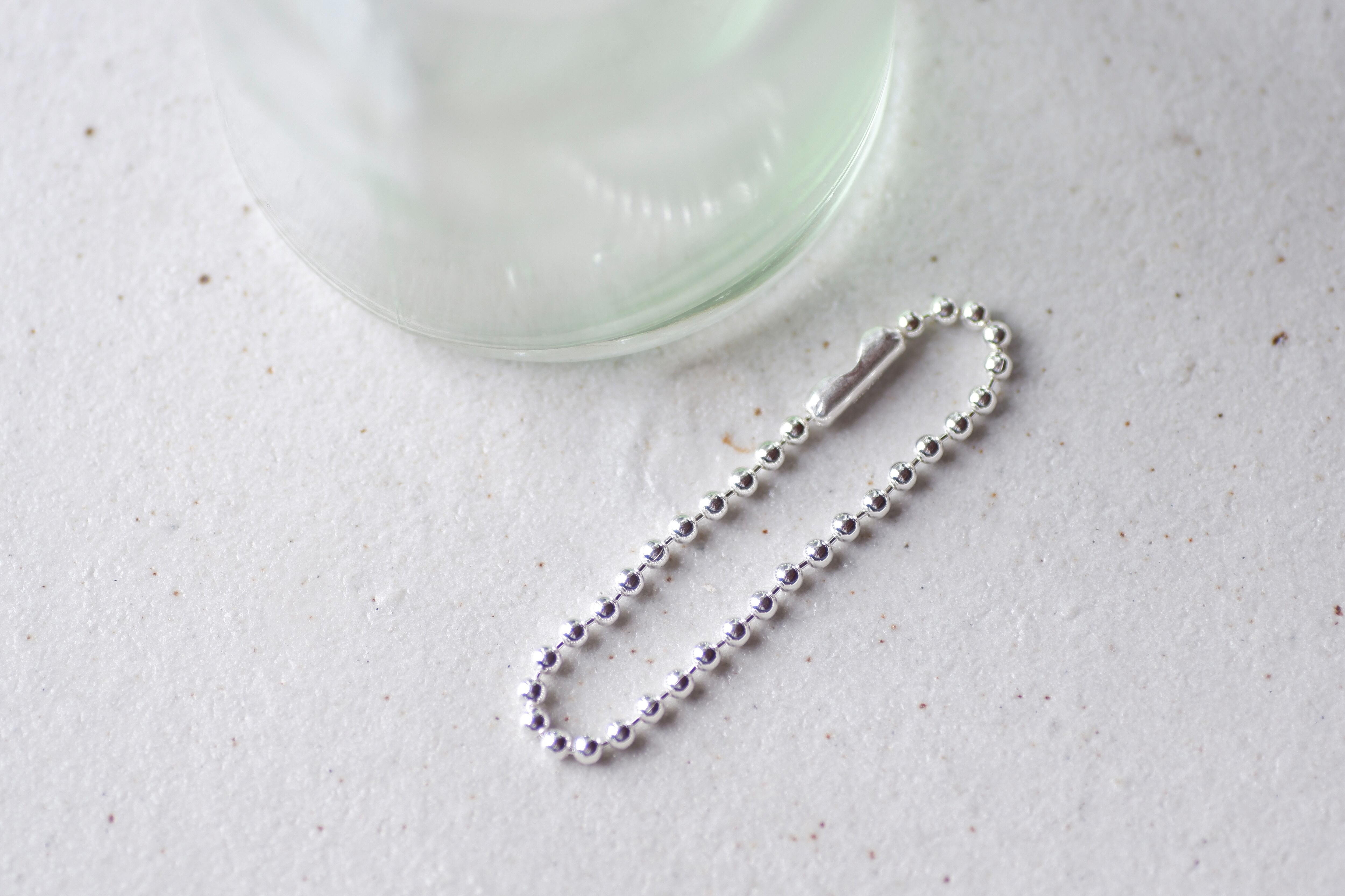SV925 シルバー キーホルダー ボールチェーン 幅2.0mm 10cm 3本 ORDER】Keychain SV925 <2.3mm/10cm> / キーホルダー用ボールチェーン