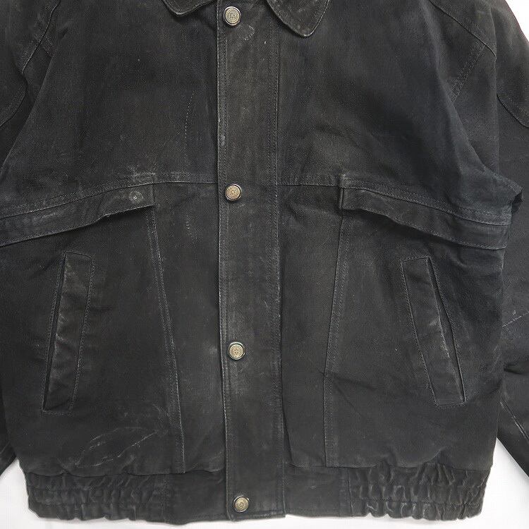 古着 EXPRESSIONS contemporary レザージャケット ブルゾン 表記