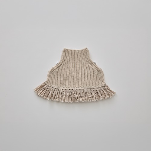 eLfinFolk(エルフィンフォルク)/ Rib knit Knights cape II / ivory / S、Mサイズ