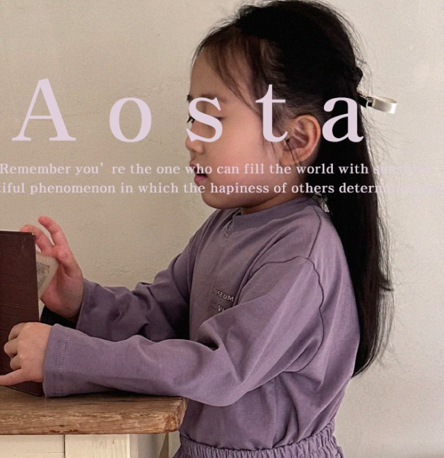 《秋ご予約》museum t-shirt  ★ ｜ご予約 秋 aosta アオスタ tops トップス shirt シャツ 女の子 男の子 キッズ