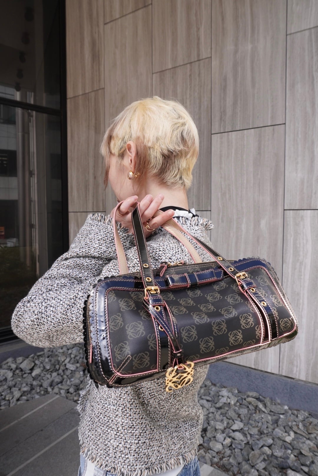 LOEWE ロエベ ドクターバッグ ボストンバッグ モノグラム ヴィンテージ Amazona（LOEWE） 【LaG ヴィンテージ】LOEWE ロエベ ボストンバッグ