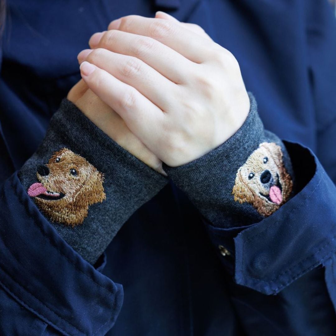 【犬リストマフラー】ゴールデンレトリバー/東かがわの手袋職人がつくった