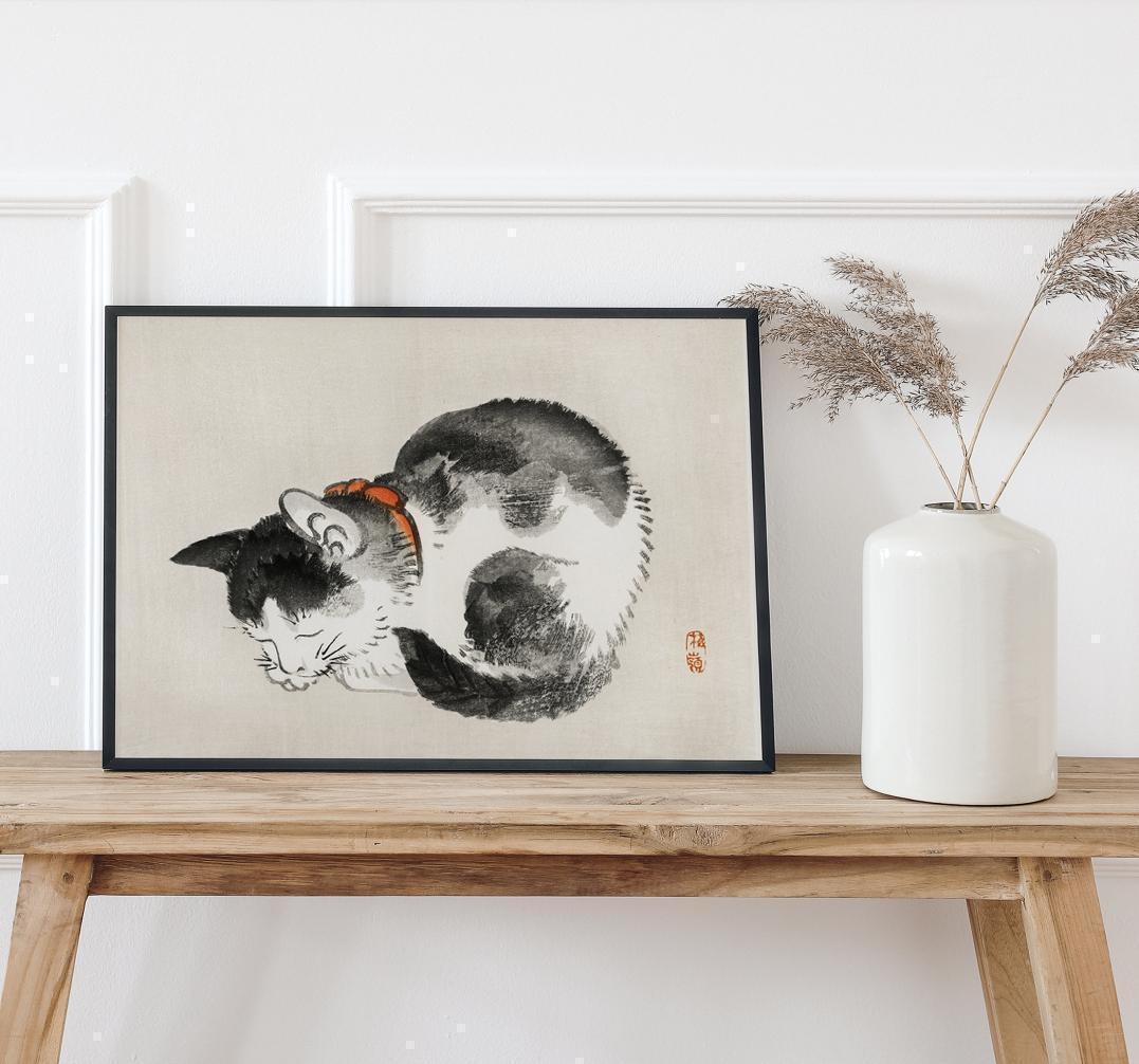 原画・額付き◇DRAWS CAT◇猫の絵◇ベッドサイドアート | PAY ID