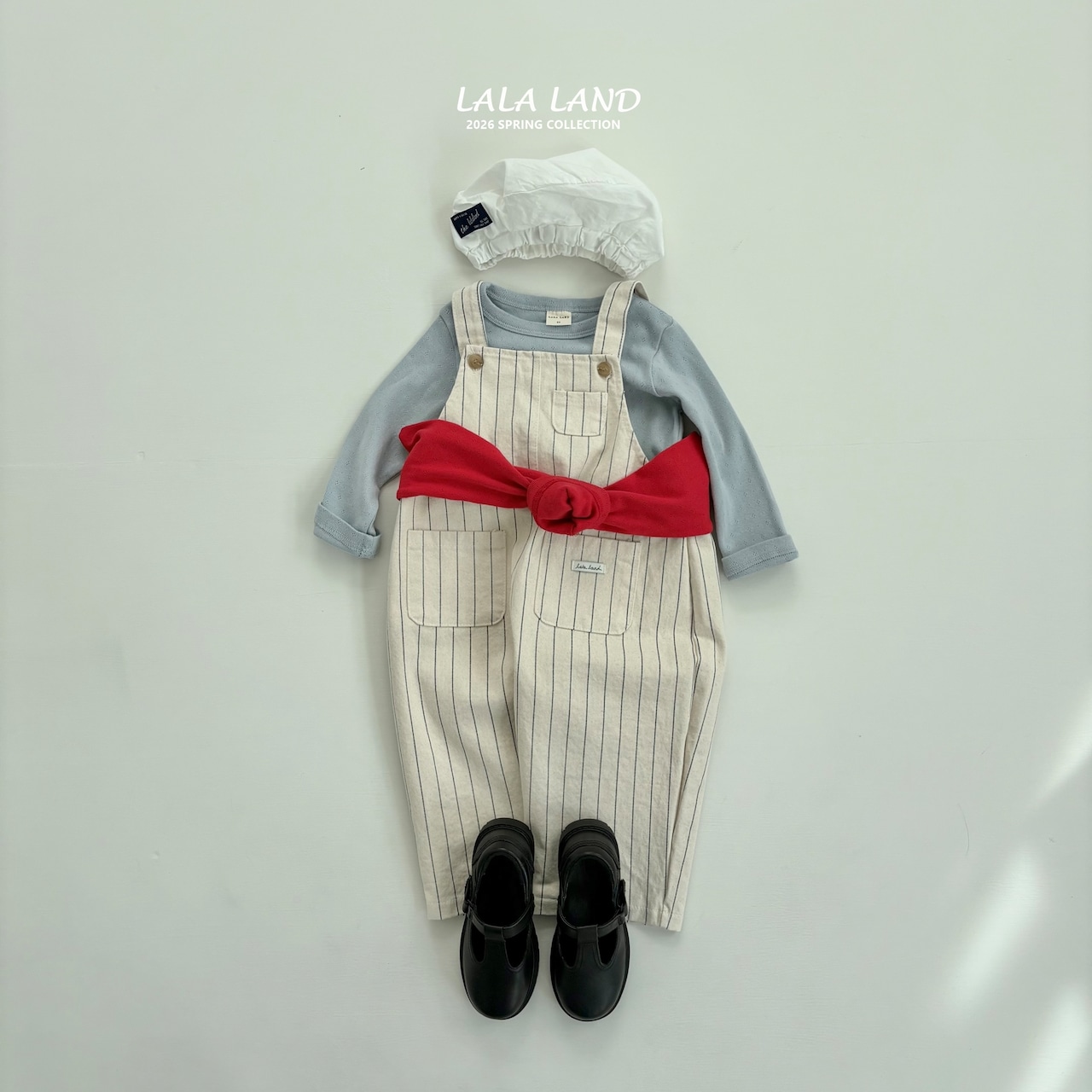 LALALAND 26/SS (Kids)Eyelet slim long-sleeve tee