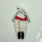 LALALAND 26/SS (Kids)Eyelet slim long-sleeve tee