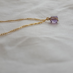 necklace｜amethyst｜一羽の鳥が歌った日