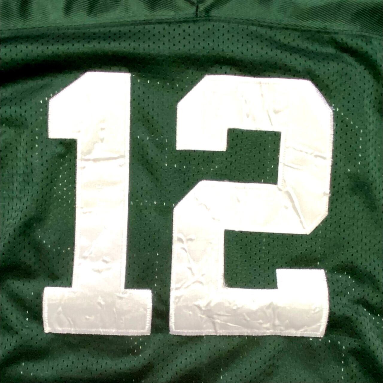 NewYorkJets アーロン・ロジャース ユニフォーム ブラック 刺繍入り Reebok リーボック NFL アーロン・チャールズ・ロジャース ゲーム