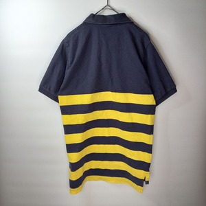 ラルフローレン　旧タグ　アメリカ製　ポロシャツ　刺繍タグ　ボーダー　L