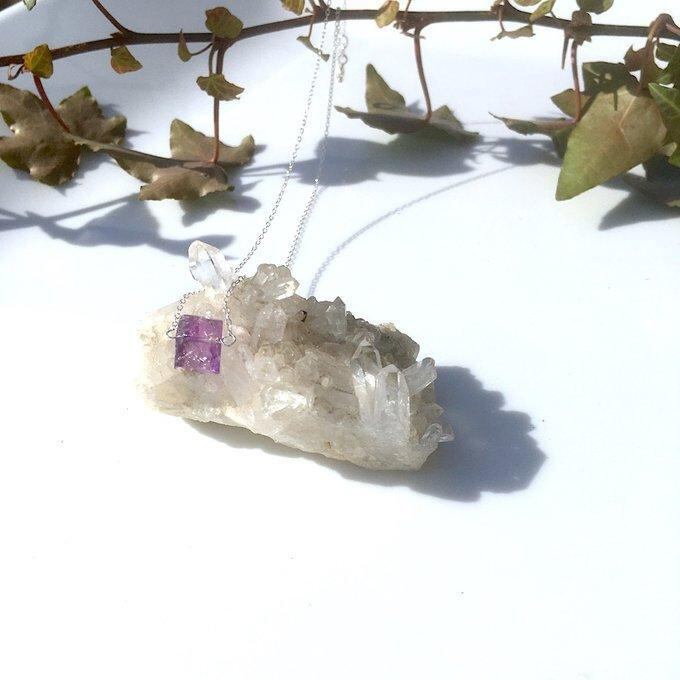 【一点物】✦2月の誕生石✦⋆.· Natural Beauty ― SV925リバーシブルのアメジストネックレス⋆.·✦