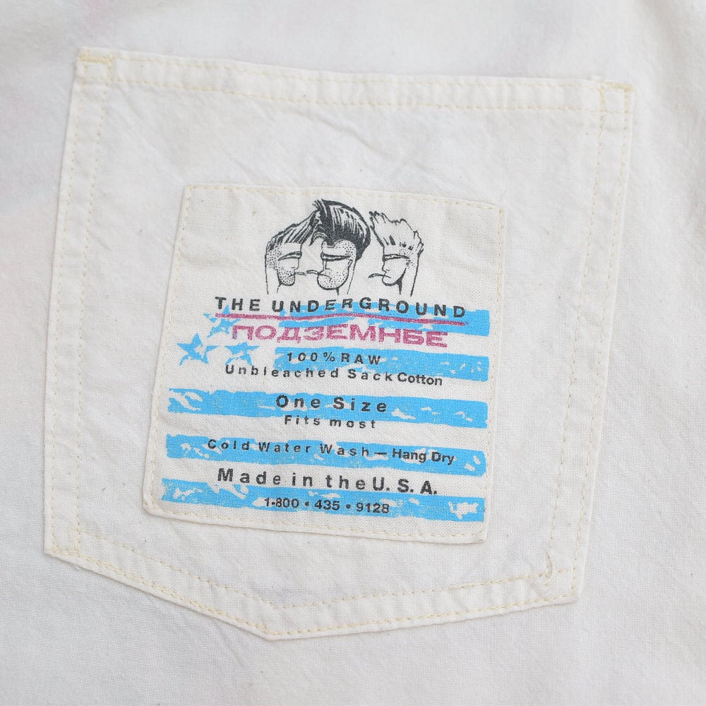 90s USA製 AKA UNDERGROUND サックパンツ 総柄プリント ガンジャ