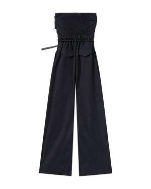 オフショルダージャンプスーツ&ベルト 2color A0037