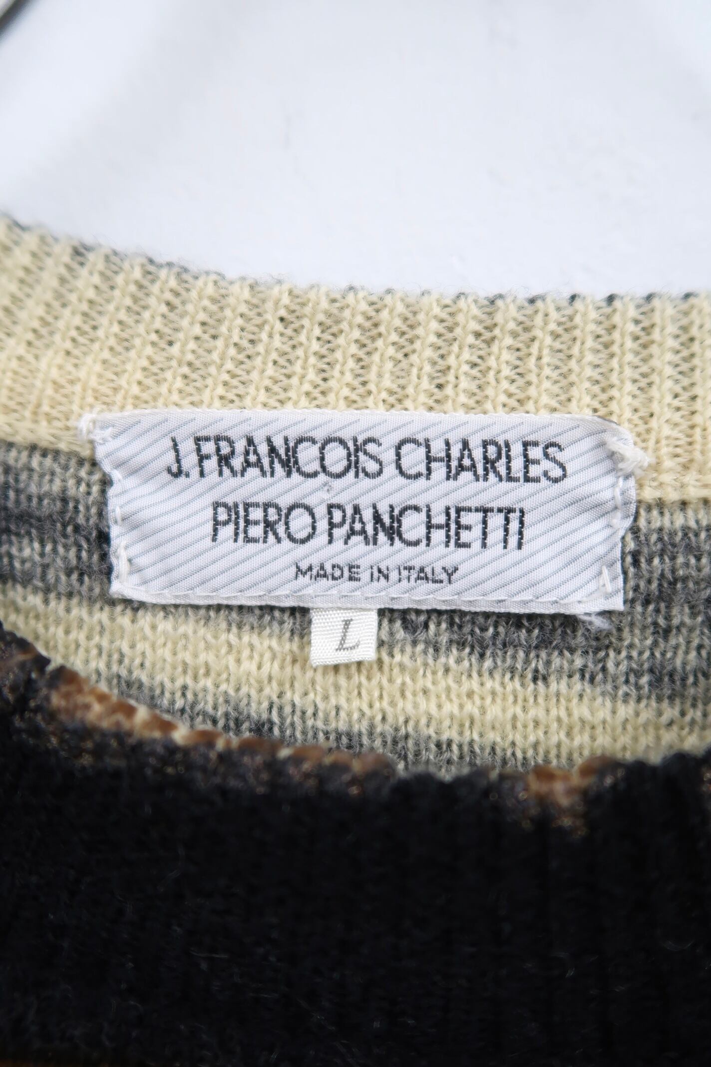 1980s J.FRANCOIS CHARLES PIERO PANCHETTI paint? design knit
