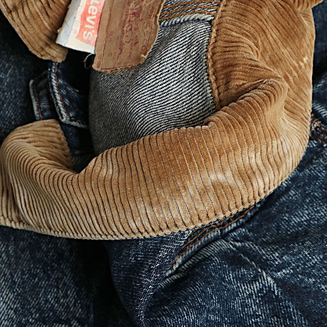 80s Levi's リーバイス 75073 コーデュロイ切替 デザイン デニム