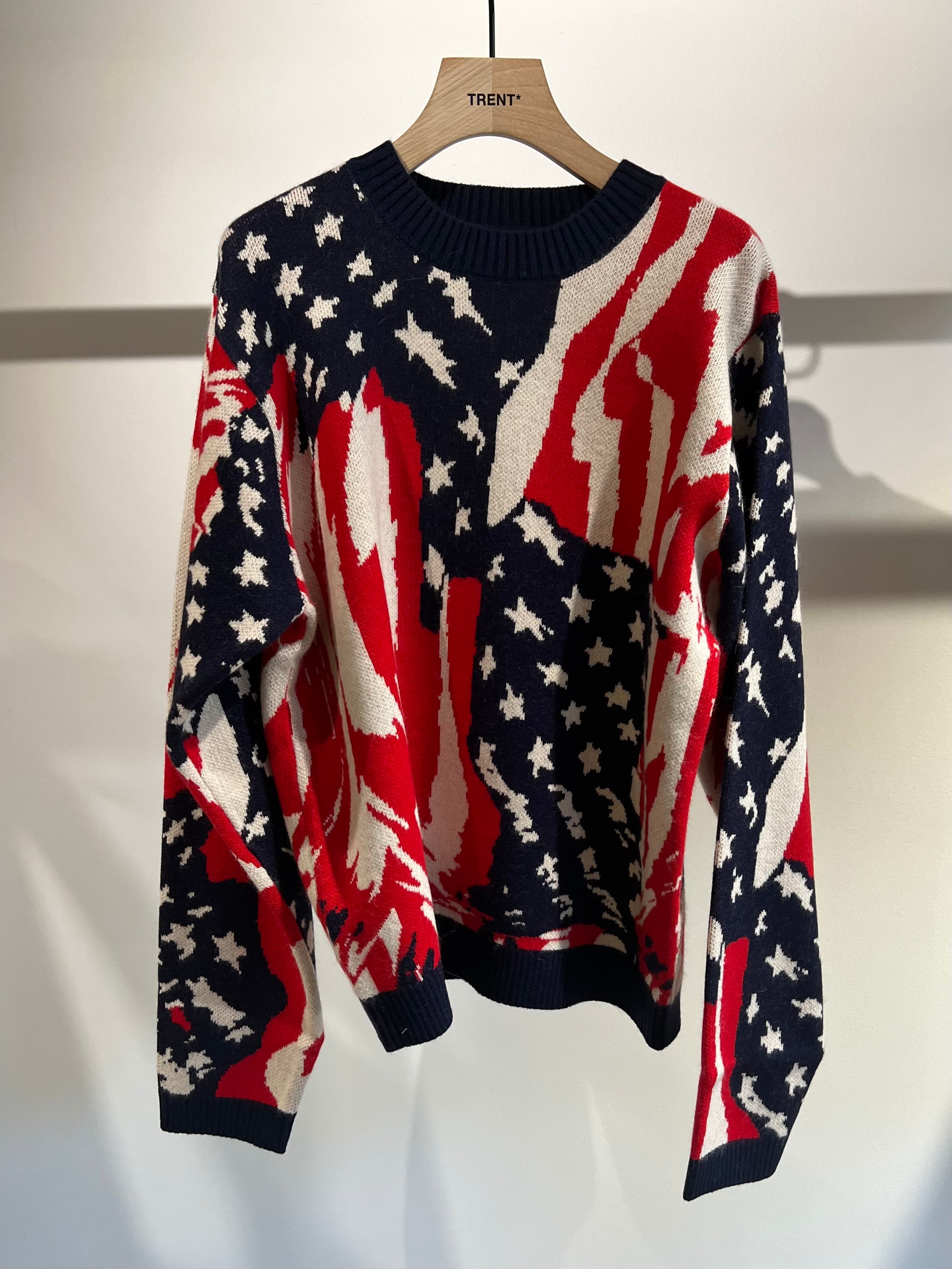 23AW】MASU エムエーエスユー / MARBLE FLAG SWEATER | TRENT