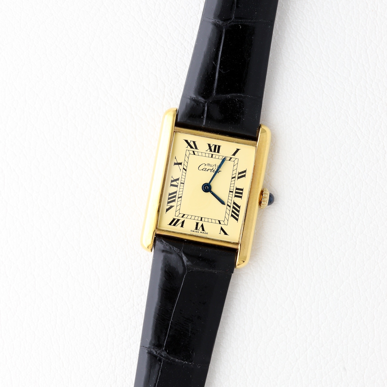 カルティエ マストタンク LM アイボリー文字盤 手巻き