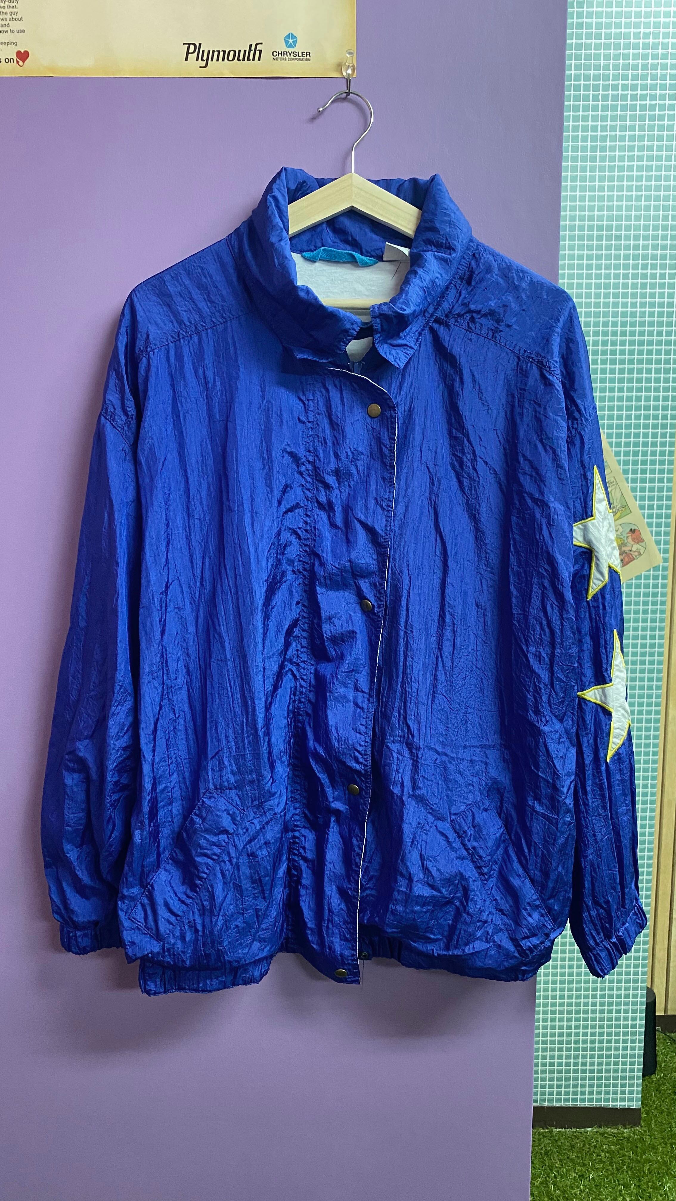 80s-90s VINTAGE FRENCH CHINA JACKET INDIGO-BLUE Shanghai OLD