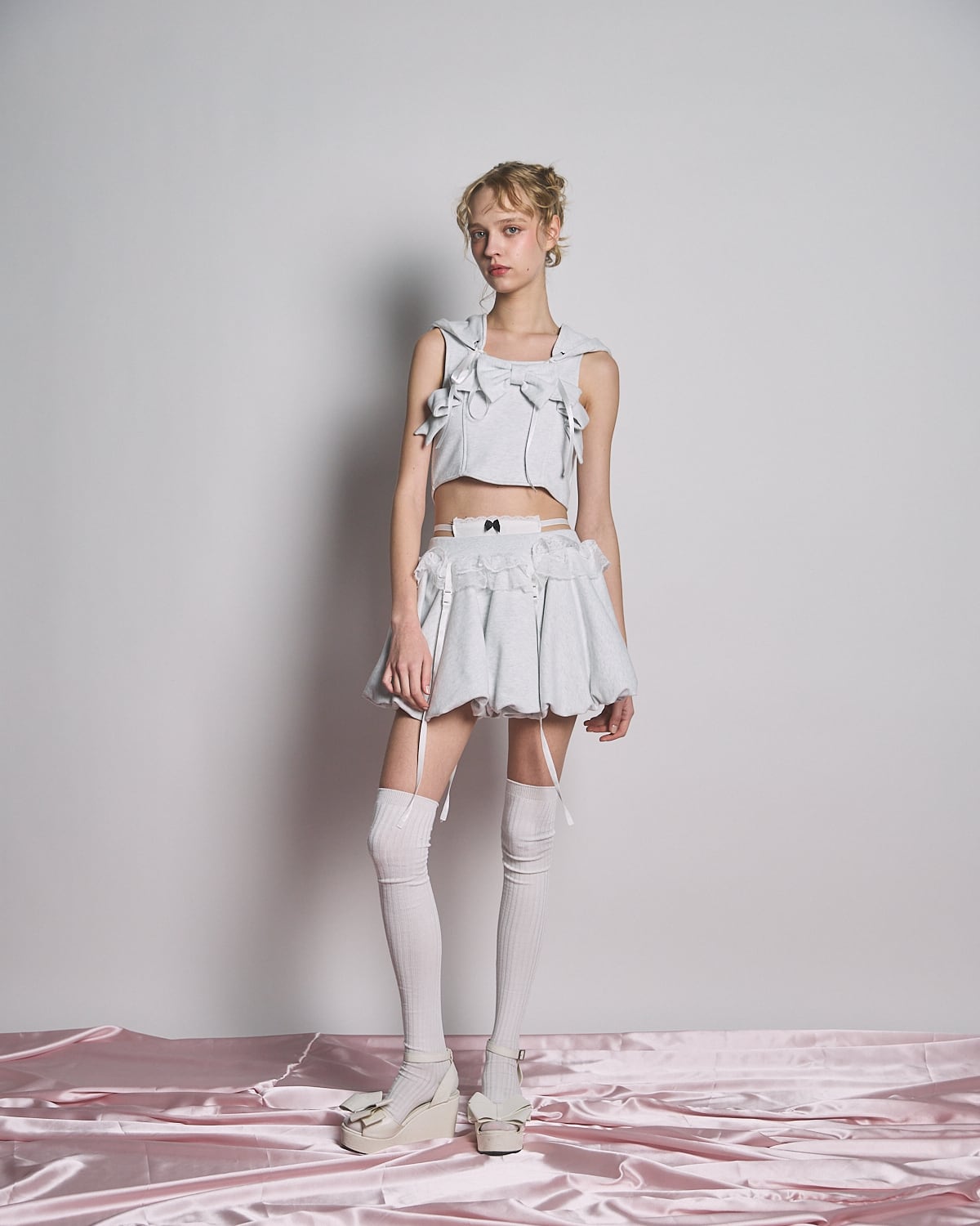 S/S レイヤードスウェットバルーンスカート | lilLilly official webstore