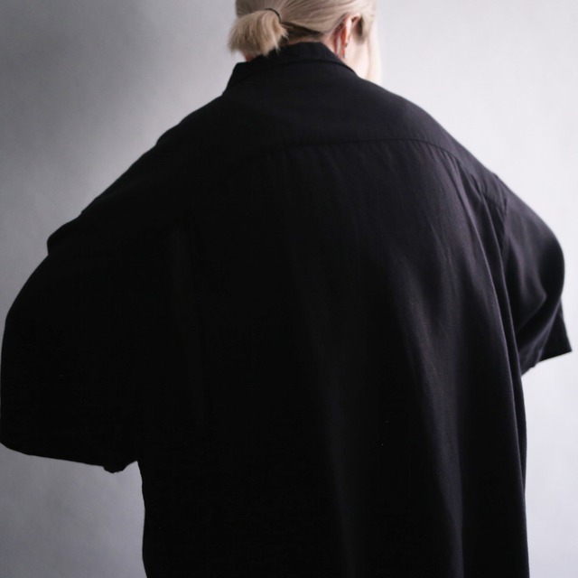 "刺繍" switching embroidery design XXX super big h/s shirt