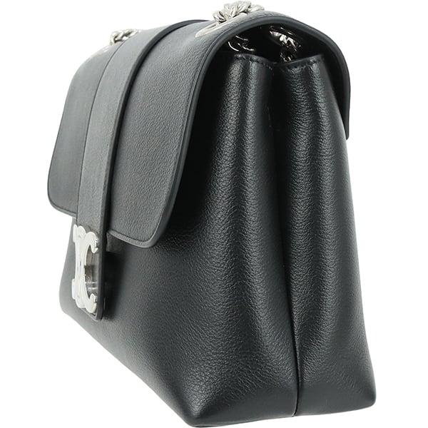 Used CELINE セリーヌ ヴィクトワール ミディアム トリオンフ ブラック