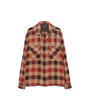 UNUSED / US2582 PENDLETON LONG SLEEVE CHECK SHIRT(RED×BROWN CHECK)