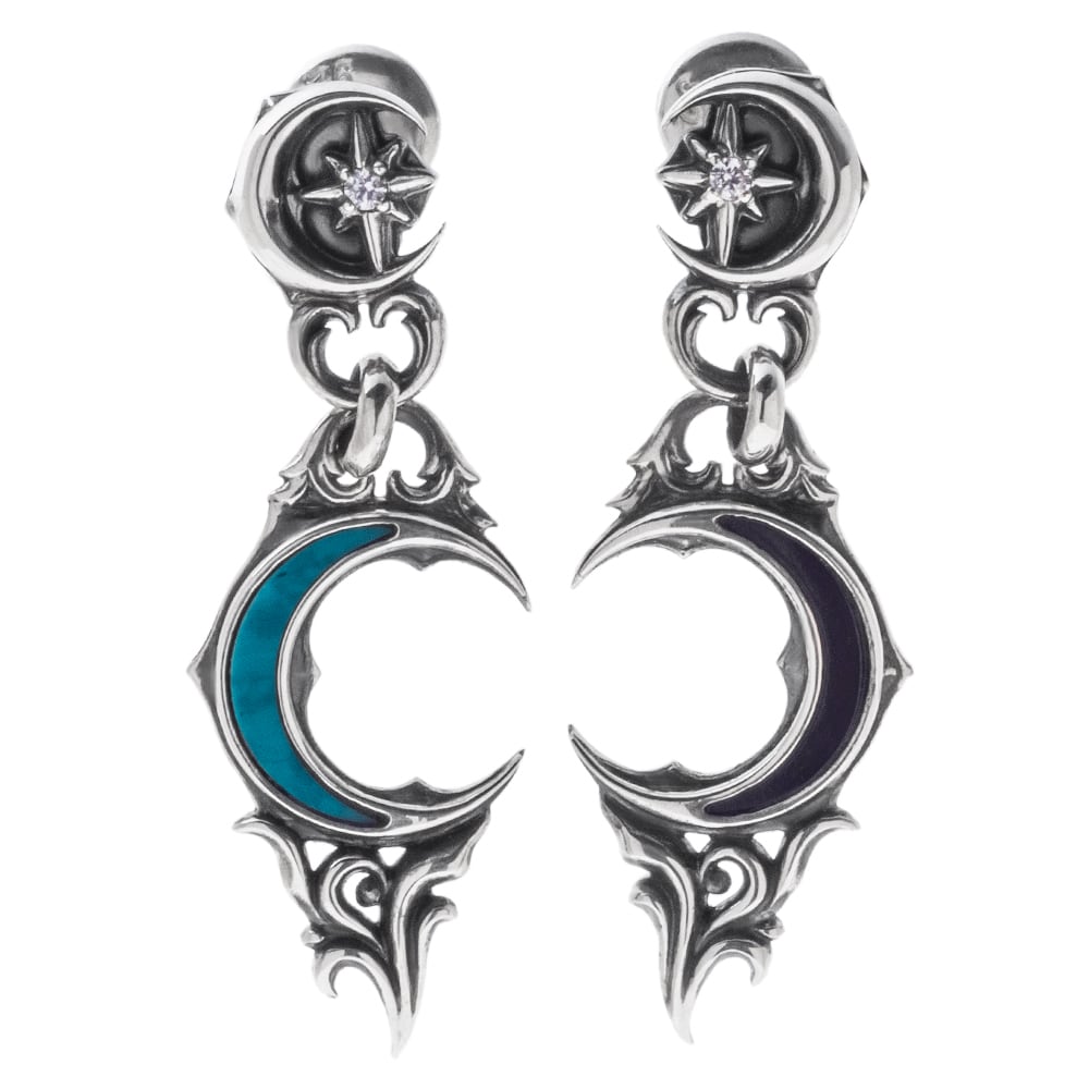 ブルームーンハートピアス AKE0128 片耳用 Blue Moon Heart Piercing