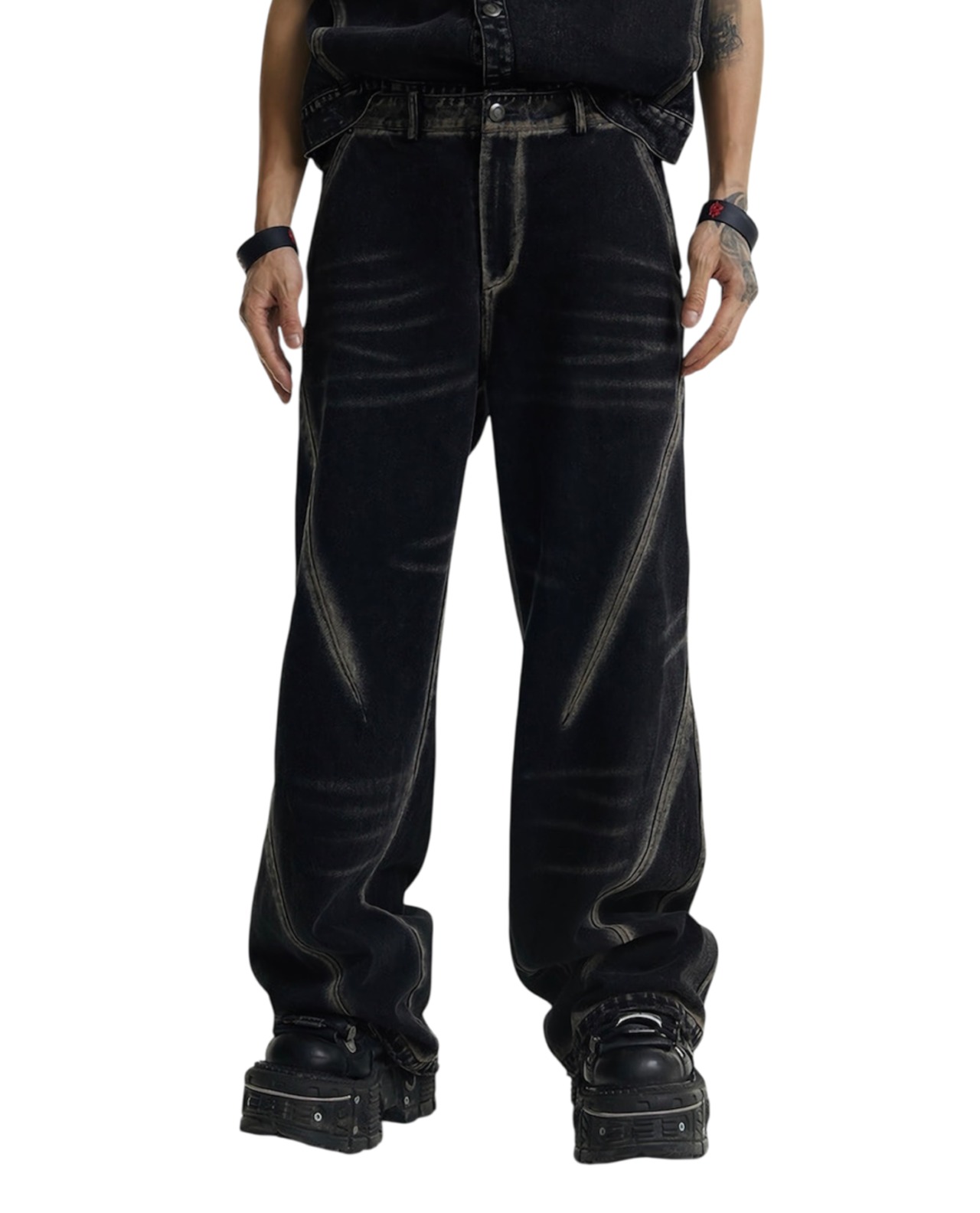 FLYERRER 23SS Irregular Vintage Jeans