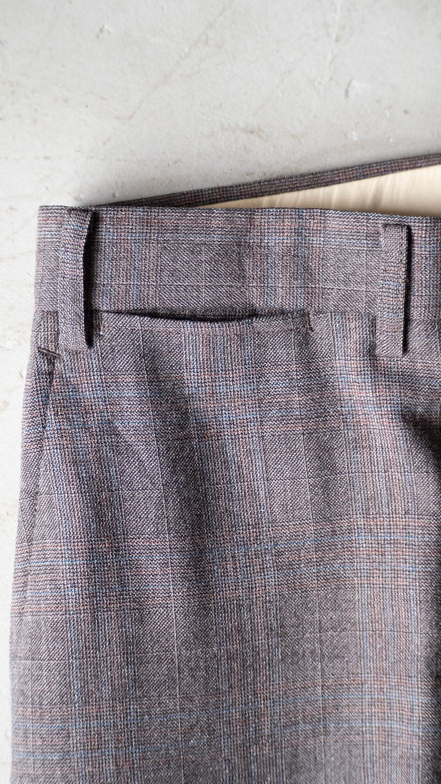 unknown 1990s Wool Glen-plaid trousers